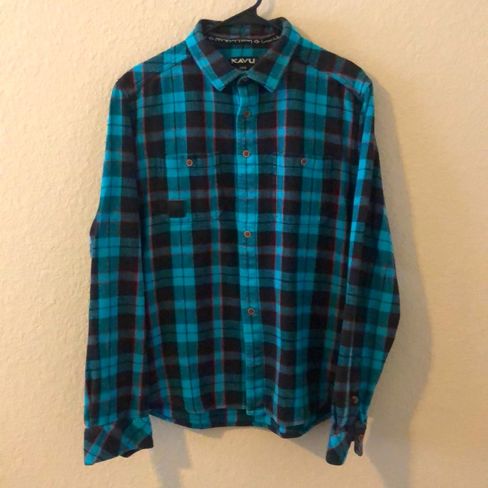 Flannel button down long sleeve shirt